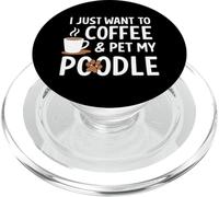 Voglio solo prendere un caffè e accarezzare il mio barboncino PopSockets PopGrip per MagSafe