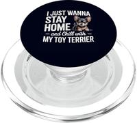 Voglio solo stare a casa e rilassarmi con il mio cane Toy Terrier PopSockets PopGrip per MagSafe