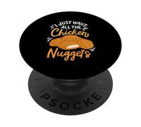 Voglio solo tutte le crocchette di pollo del fast food PopSockets PopGrip Adesivo