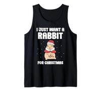 Voglio Solo Un Coniglio per Natale Amante Conigli Coniglio Canotta