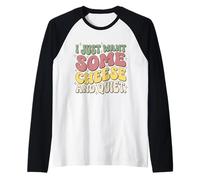 Voglio Solo Un po 'di Scacchi e Tranquillo retrò Groovy Maglia con Maniche Raglan