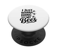 Voglio solo uscire con le mie api ronzando divertimento PopSockets PopGrip Adesivo
