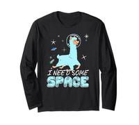 Voglio Un Po’ di Spazio Lama Galassia Divertente Maglia a Manica