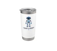 Voglio un robot umanoide Bicchiere termico in acciaio inox doppia parete