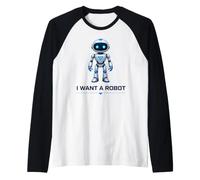 Voglio Un Robot umanoide Maglia con Maniche Raglan