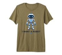 Voglio Un Robot umanoide Maglietta Premium
