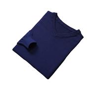 Vogrtcc Maglione di cashmere Uomo Pullover Autunno Inverno V-Neck Morbido Maglione Caldo Lavorato A Maglia Magli, Come da immagine1, L