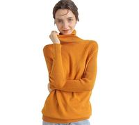 Vogrtcc Maglione Pullover Lavorato A Maglia A Maniche Lunghe in Lana E Cashmere A Collo Alto da Donna