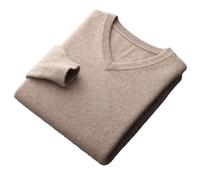 Vogrtcc Maglioni da Uomo in Cashmere con Scollo A V Maglioni Business Casual Lavorati A Maglia