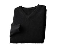 Vogrtcc Maglioni da Uomo in Cashmere con Scollo A V Maglioni Business Casual Lavorati A Maglia
