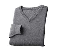 Vogrtcc Maglioni da Uomo in Cashmere con Scollo A V Maglioni Business Casual Lavorati A Maglia