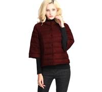 Vogrtcc Piumino Sottile Autunnale Corto Leggero Da Donna Con Maniche A Tre Quarti E Colletto Alla Coreana