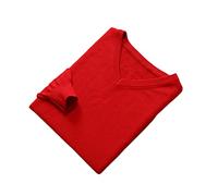 Vogrtcc Uomini Maglioni Vneck Manica Lunga Pullover Tinta unita Lana Maglieria Maglioni, Rosso, M