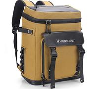 Vogshow Borsa Termica Grande Frigo Zaino 30 Litri Impermeabile a Prova di Perdita, Cachi