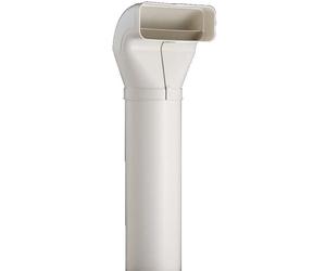 Vogt Deviatore Sistema di canali Piatti 150 OptimAIRo, Raccordo Combinato Bianco, 222 x 89 mm, 150 mm