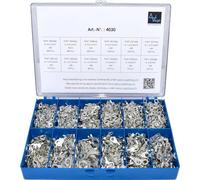 VOGT VERBINDUNGSTECHNIK 4030 Assortimento di terminali per occhiello 0,50 mm² 6 mm² Argento 1440 pezzi