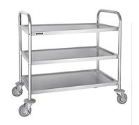 Vogue 3 livelli Schiarimento trolley medio 855 x 810 x 455 MM in acciaio INOX per ristorazione