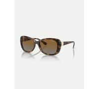 Vogue - Butterfly - Occhiali da sole color Havana scuro con lenti marroni polarizzate-Marrone M
