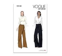 Vogue Cartamodello V2138U5 per pantaloni da donna U5