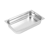 VOGUE DW434 - Padella in acciaio INOX resistente, 1/1, capacità 13,5 l, altezza 100 mm, larghezza 325 mm, lunghezza 530 mm