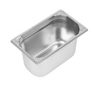 VOGUE DW448 304 - Padella in acciaio INOX resistente, 1/4, capacità 4 l, 150 x 162 x 265 mm, colore: Argento