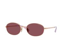 VOGUE EYEWEAR Donna VO4323S 51525Q Occhiali da sole Metallo Oro Viola Rotonda Polarizzata