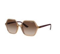 VOGUE EYEWEAR Donna VO5361S 282613 Occhiali da sole Iniettato Marrone Marrone Squadrata Normale Sfumato