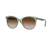 VOGUE EYEWEAR Donna VO5453S 302213 Occhiali da sole Iniettato Verde Marrone Pantos Normale Sfumato