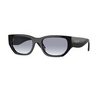 VOGUE EYEWEAR Donna VOGUE EYEWEAR VO5586S W44/79 Occhiali da sole Acetato Nero Blu Squadrata Normale Sfumato