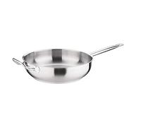 Vogue FB699 - Padella in acciaio inox, capacità 5,1 l, 100 mm x 300 mm, colore: argento