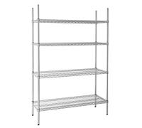 VOGUE L928 scaffalatura a 4 ripiani filo kit, 1220 mm x 460 mm