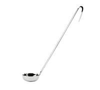 Vogue mestolo GG003, dal fondo piatto, in acciaio INOX, capacità: 56 ml