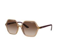 VOGUE EYEWEAR Donna VO5361S 282613 Occhiali da sole Iniettato Marrone Marrone Squadrata Normale Sfumato