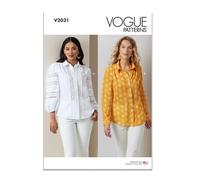 Vogue Paper Pattern V2031H5 - Cartamodello per camicette da donna, taglie 38-42-46