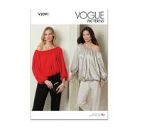 Vogue Paper Patterns V2091A - Cartamodello per maglia da donna, taglie XS-S-M-L-XL-XXL)