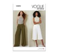 Vogue Paper Patterns V2094Y5 - Cartamodello per pantaloni da donna, in due lunghezze, taglie dalla 50 alla 56