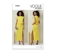 Vogue Paper Patterns V2096B5 - Cartamodello per top e gonna da donna, taglie dalla 38 alla 46
