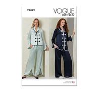 Vogue Paper Patterns V2099A - Pigiama da donna A (XS-S-M-L-XL-XXL)