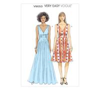 Vogue Patterns Vogue Pattern 9053, Vestito da Donna, Taglie, Maglia, Multicolore, A5 (6-8-10-12-14)