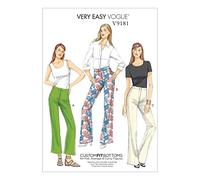 Vogue Patterns 9181, pantaloni da donna, taglie 6-14, multicolore, A5 (6-8-10-12-14)
