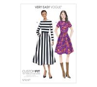 Vogue Patterns 9197 A5 - Cartamodello per Vestito, Tessuto, Multicolore, Taglie 6 - 14