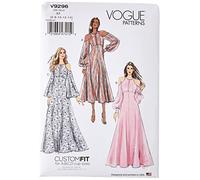 Vogue Patterns 9296 A5 Vestito da Donna, Tessuto, Multicolore, 15.00 x 0.5 x 22.00 cm