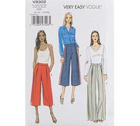 Vogue Patterns 9302 OS Pantaloni da Donna, Tessuto, Multicolore, 15.00 x 0.5 x 22.00 cm