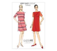 Vogue Patterns Abiti a pannelli da donna 14-16-18-20-22 Rosso