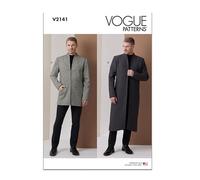 Vogue Patterns Cartamodello V2141BB da uomo foderato in due lunghezze BB (44-46-48-50-52)