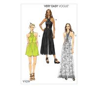 Vogue Patterns Casual Vogue Pattern 9259 A5, Tutina da Donna, Taglie 6-14, Tessuto, Multicolore, 15.00 x 0.5 x 22.00 cm