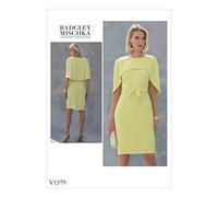 Vogue Patterns Dress Vogue Pattern 1579 A5-Cartamodello per Abito da Donna, Taglie dalla 38 alla 46, Tessuto, Multicolore, 20.00 x 0.5 x 25.00 cm