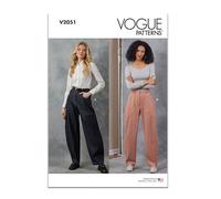 Vogue Patterns Paper Pattern V2051U5 - Cartamodello per pantaloni da donna, taglie dalla 48 alla 50