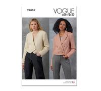 Vogue Patterns Paper Pattern V2053R5 - Cartamodello per giacche da donna, taglie dalla 46 alla 50