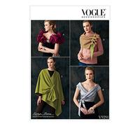 Vogue Patterns Signore Involucri E Sciarpa, Tessuto, Multicolore, 15.00 x 0.5 x 22.00 cm